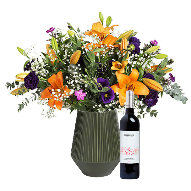 Orange and wine dream bouquet
